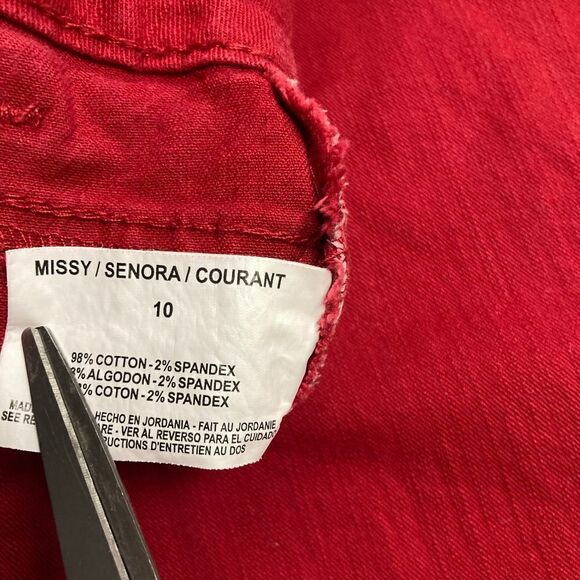 BANDOLINO Samantha Jeans Size 10  Red‎ - Picture 5 of 8